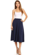 Load image into Gallery viewer, Solid Midi Skirt, NOT Made in Asia, SM/M/LG See Colors!
