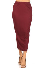 Load image into Gallery viewer, USA Made, Solid Midi Pencil Skirt SM/M/LG See Colors! USA 🇺🇸