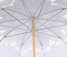Load image into Gallery viewer, handmade parasol, blk/wht