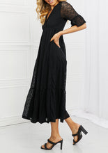 Load image into Gallery viewer, P & Rose Lovely Lace Black Tiered Day Dress USA 🇺🇸 SM & MED Remaining