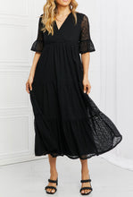 Load image into Gallery viewer, P & Rose Lovely Lace Black Tiered Day Dress USA 🇺🇸 SM & MED Remaining