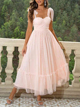 Load image into Gallery viewer, LAST ONE Tie-Shoulder Sweetheart Neck Dress Women's Party Dress, Apparel Size SMALL Remaining