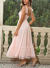 Load image into Gallery viewer, LAST ONE Tie-Shoulder Sweetheart Neck Dress Women's Party Dress, Apparel Size SMALL Remaining