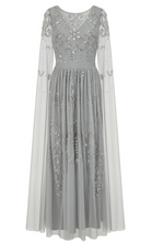 Load image into Gallery viewer, LAST ONES, Amelia Rose Henrietta Bejeweled Silver-Grey Formal Gown Only Sizes 2/4 & 4/6 Remaining! Women's Formals, Event Attire