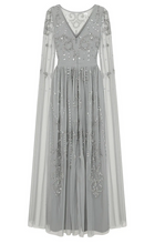 Load image into Gallery viewer, LAST ONES, Amelia Rose Henrietta Bejeweled Silver-Grey Formal Gown Only Sizes 2/4 & 4/6 Remaining! Women's Formals, Event Attire