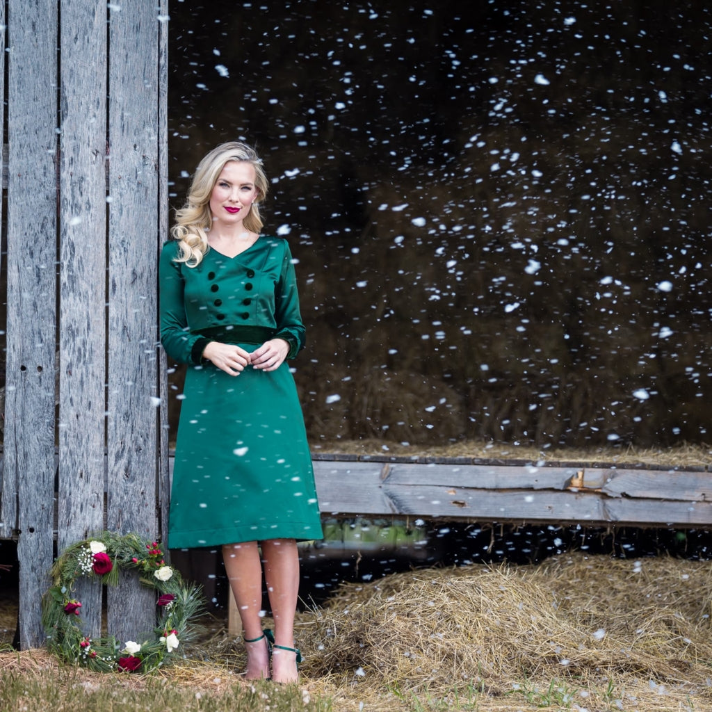 paris bloom noel party dress sm/med sm