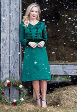 Load image into Gallery viewer, paris bloom noel party dress sm/med