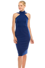 Load image into Gallery viewer, bebe blue strappy day dress size 6 6