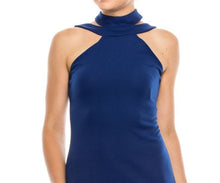 Load image into Gallery viewer, bebe blue strappy day dress size 6
