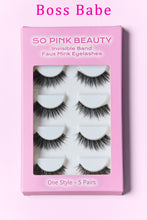 Load image into Gallery viewer, Faux Mink Eyelashes Box of 5 Pairs