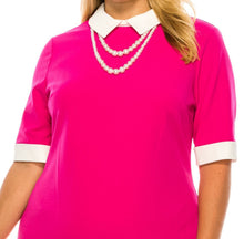 Load image into Gallery viewer, ile ny legally blonde sheath dress w/pearls included size 6 & 8