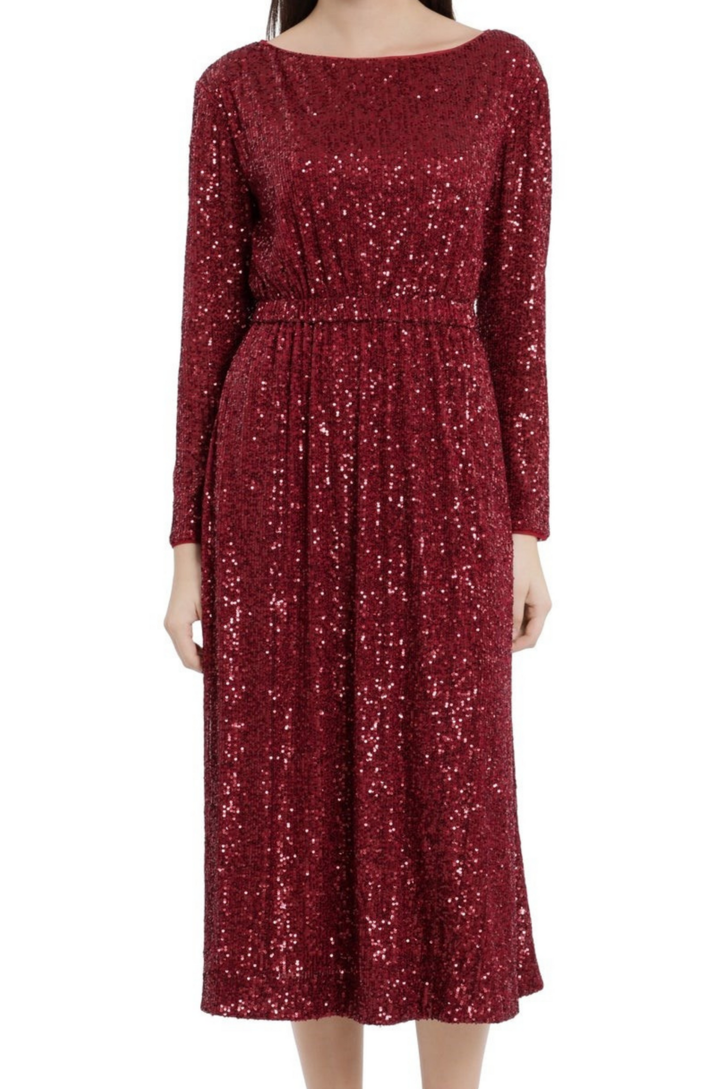 Maggy London Sequin Cherry Red Party Dress, LAST ONE! Only Size 2/XS Petite Remaining Cocktail