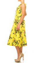 Load image into Gallery viewer, LAST ONE! Maison Tara Lemon Bouffant Day Dress, Size 6 Remaining! Women's Apparel Classic Attire