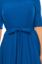 Load image into Gallery viewer, A Maison Tara Asymmetrical Day Dress Ivory or Azure Blue
