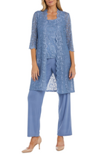 Load image into Gallery viewer, RM Richards Dusty Blue 3PC Pants Set 6 &amp; 8 Remaining  USA 🇺🇸  Party, Mother of the Bride, Cocktail, Office
