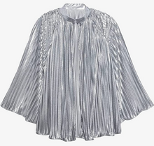 Load image into Gallery viewer, silver sheen bed jacket xs/sm