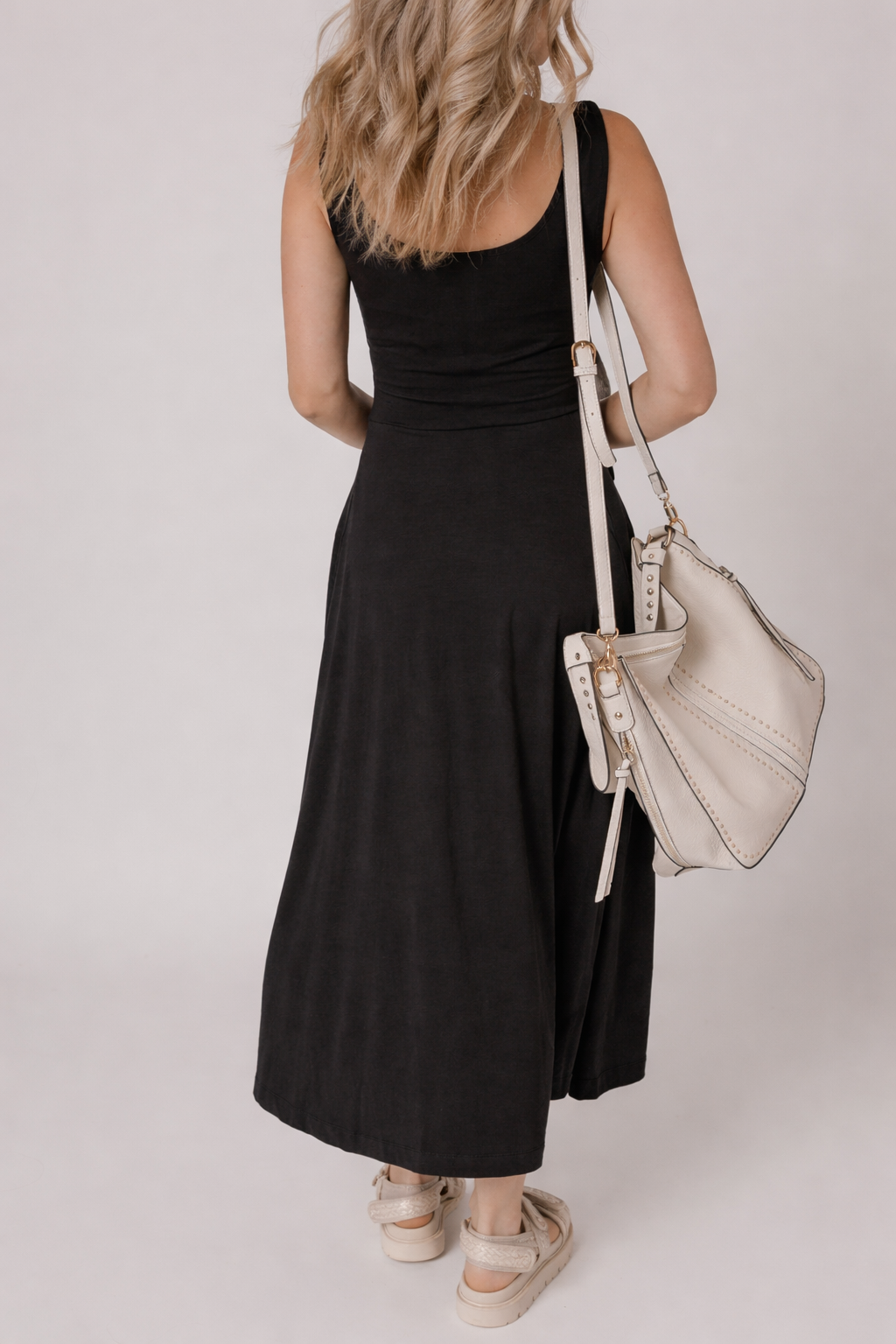 LAST ONES Indie Scoop Flared Midi Dress By Threaded Pear