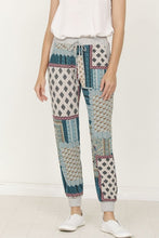 Load image into Gallery viewer, USA Made Quilted Print Joggers/Lounging Pants  Red or Teal
