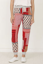 Load image into Gallery viewer, USA Made Quilted Print Joggers/Lounging Pants  Red or Teal
