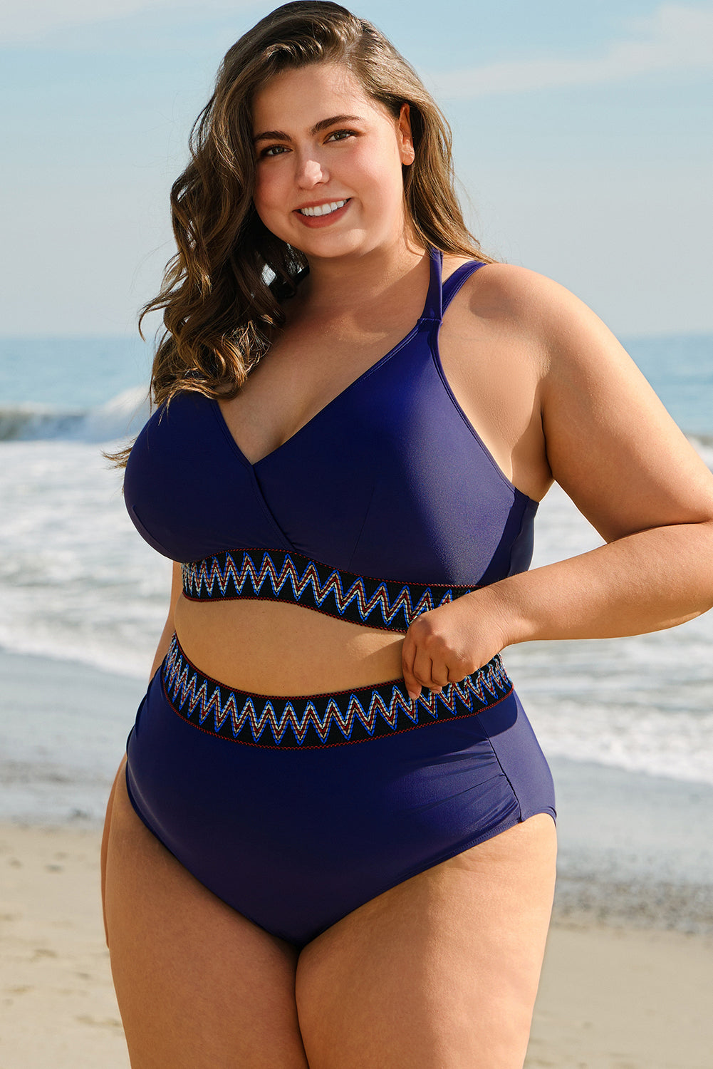 LAST ONES! Eileen Knot High Waisted PLUS Bikini Swimsuit