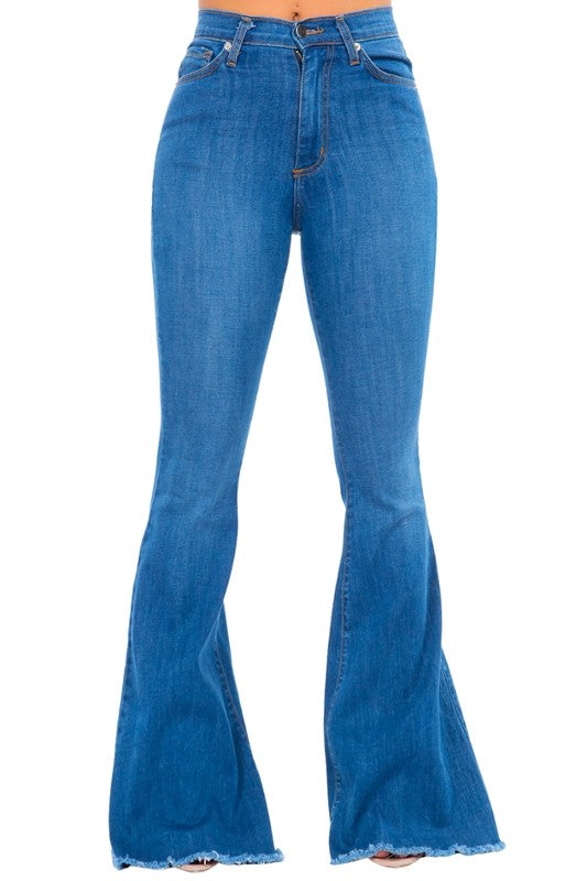 GJG Denim Bell Bottom Jean in Medium Blue  USA 🇺🇸