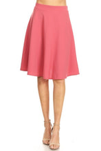 Load image into Gallery viewer, USA Made Solid A-line Knee Length Skirt See Colors! SM/M/LG
