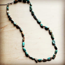 Load image into Gallery viewer, Long Natural Turquoise &amp; Wood Layering Necklace USA 🇺🇸
