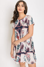 Load image into Gallery viewer, Dream Catcher Print Shift Dress USA 🇺🇸 American Made Women&#39;s Apparel
