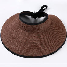 Load image into Gallery viewer, Straw Visor Sun Hat Women&#39;s Beach Accessories Summer Attire, See Colors!
