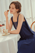 Load image into Gallery viewer, Classic Chiffon Lace Day Dress, Navy or Burnt Orange, Sizes 6, 8, 10
