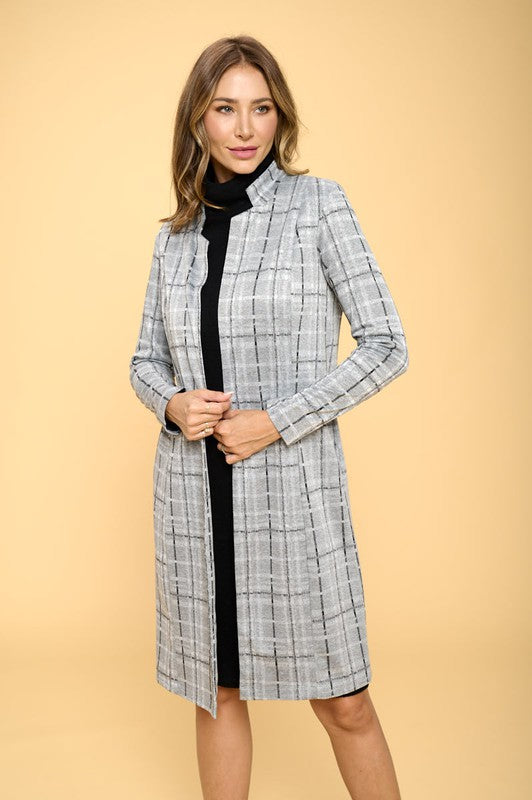 Renee C. Plaid Open Coat SM/MED/LG  USA 🇺🇸