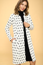 Load image into Gallery viewer, Renee C. Knit Jacquard Open Coat SM/MED/LG   USA 🇺🇸
