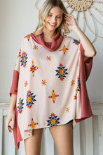 Load image into Gallery viewer, Jade By Jane Aztec Print Poncho  USA 🇺🇸  Made Women&#39;s Coats &amp; Sweaters, Apparel
