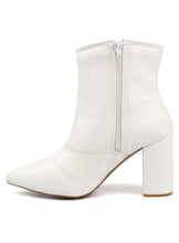 Load image into Gallery viewer, Pointed Toe Bootie w/ Block Heel WHOLE Sizes Only!
