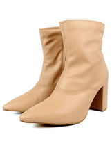 Load image into Gallery viewer, Pointed Toe Bootie w/ Block Heel WHOLE Sizes Only!
