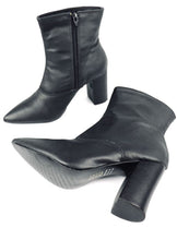 Load image into Gallery viewer, Pointed Toe Bootie w/ Block Heel WHOLE Sizes Only!
