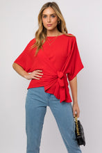 Load image into Gallery viewer, Gilli Apparel 3/4 Sleeve Side Tie Blouse SM/M/LG See Colors!
