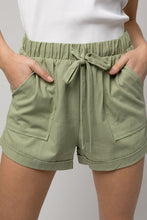 Load image into Gallery viewer, Roll-Up Shorts, USA 🇺🇸 Cream or Khaki Green SM/M/LG Women&#39;s Summer Apparel Casual Attire

