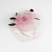 Load image into Gallery viewer, Flower, Feathers, Fascinator w/Netting See Colors!
