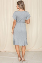 Load image into Gallery viewer, Returning Favorite! Ruffle Sash Midi Dress USA 🇺🇸 American Made Women&#39;s Apparel
