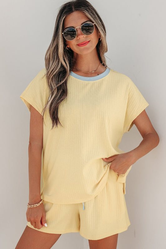 2PC Sunny Trim Casual Short Set