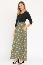 Load image into Gallery viewer, Floral Maxi Dress, Plus USA 🇺🇸  American Made Women&#39;s Apparel XL/2XL/3XL
