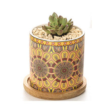 Load image into Gallery viewer, ClaudiaG Collection of Texas, Mandala Planter Set of 4
