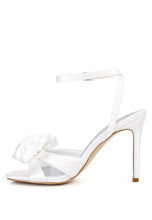 Load image into Gallery viewer, CHAUMET Rose Bow Satin Heeled Sandals See Colors!
