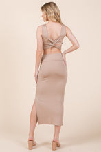 Load image into Gallery viewer, High Waisted Heavy Ribbed Skirt   USA 🇺🇸 Pink or Khaki
