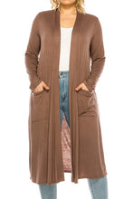 Load image into Gallery viewer, Moa Collection Plus Size, Solid Duster Cardigan XL/2XL/3XL
