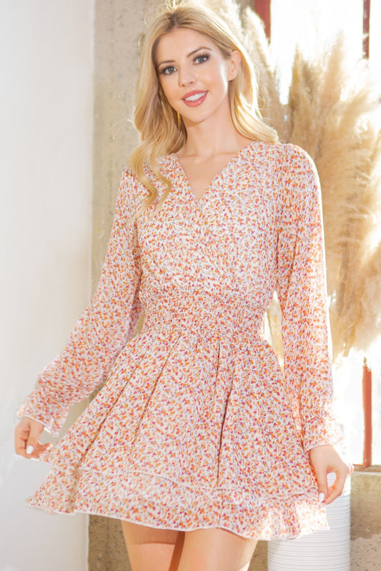 Floral Wrap Tier Day Dress USA 🇺🇸