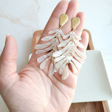 Load image into Gallery viewer, Palm Dangle Earrings - Seashell   USA 🇺🇸
