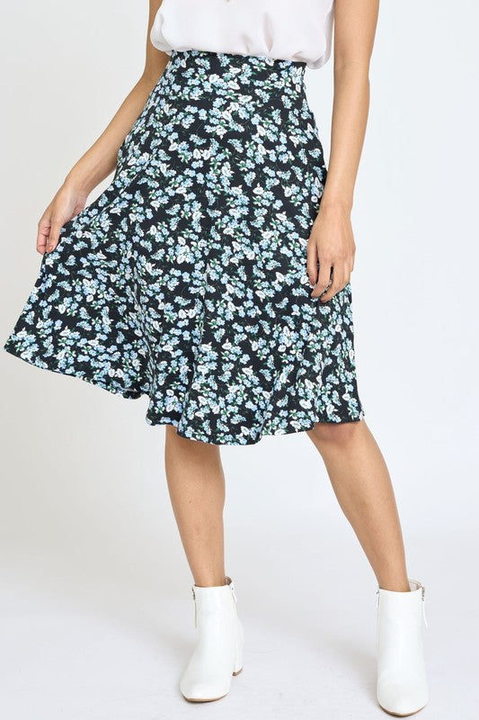 USA Made Floral Swing Skirt, See Colors!   USA 🇺🇸