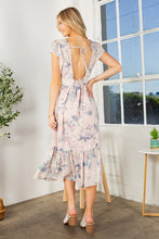 Load image into Gallery viewer, Orange Farm Clothing Flutter Sleeve Ruffle Dress
